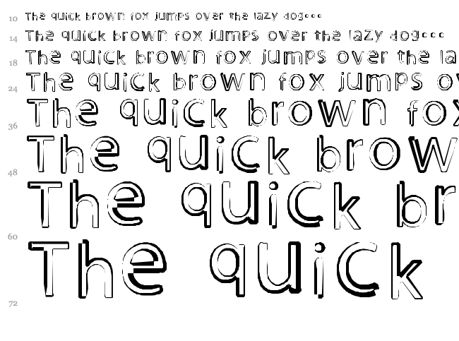 Night Out font waterfall